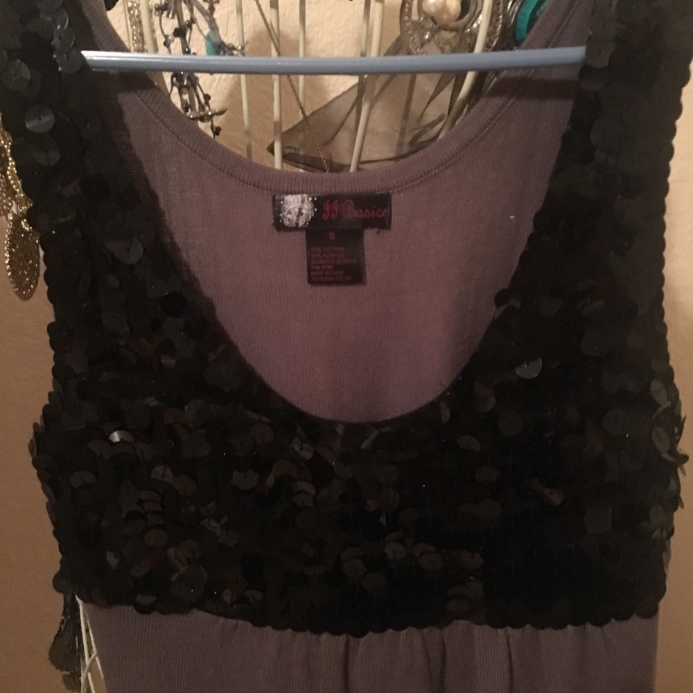 Gorgeous Sparkle Grey and Black Dress